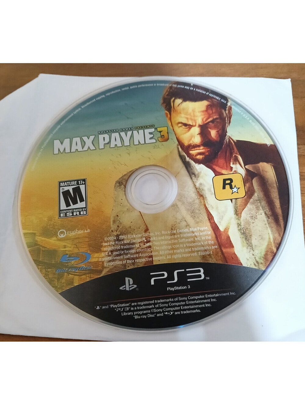 Max Payne 3 (Sony PlayStation 3, 2012)